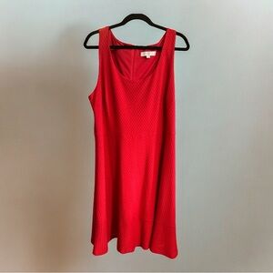 Loft Plus Textured Red Sundress. 16